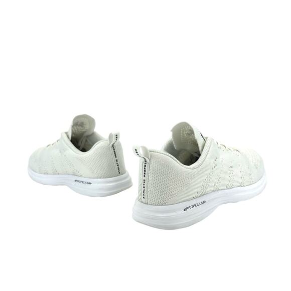 APL Techloom Pro Women Running Shoes Size 8.5 White Knit Breathable Laced Comfy - Picture 11 of 15